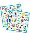 Djeco Kit 160 Adesivi - Tema Spazio - dai 4 ai 7 anni Adesivi e Timbri