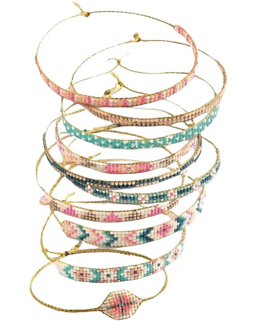 Djeco Kit Braccialetti Fai da Te - con Telaio per Perline - 9+ Kit Fai Da Te