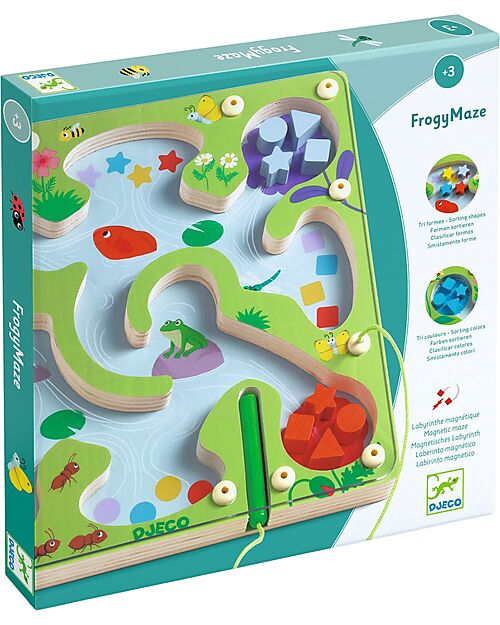 Djeco Labirinto Magnetico FrogyMaze - 3+ Anni Giochi Magnetici