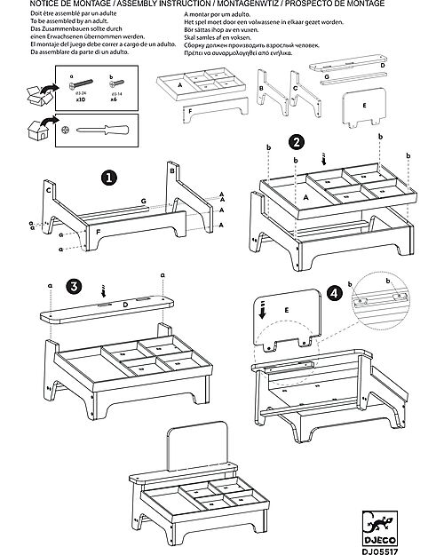 Djeco Léa & Milo Piccolo Mercato - In Legno Certificato - 4 + Anni Far finta di