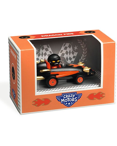 Djeco Macchinina Dragon Fire - Crazy Motors - in Metallo Macchine e Trenini  in Legno