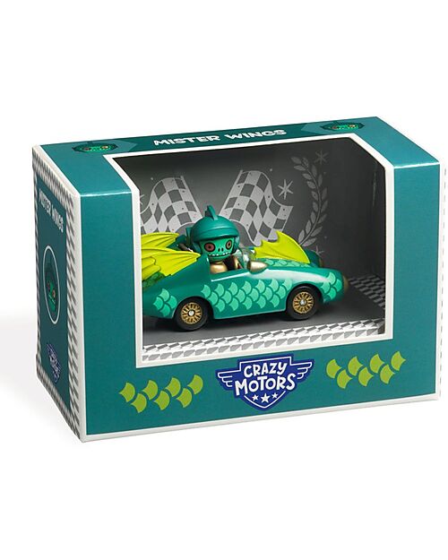 Djeco Macchinina Mister Wings - Crazy Motors - in Metallo Macchine e Trenini  in Legno