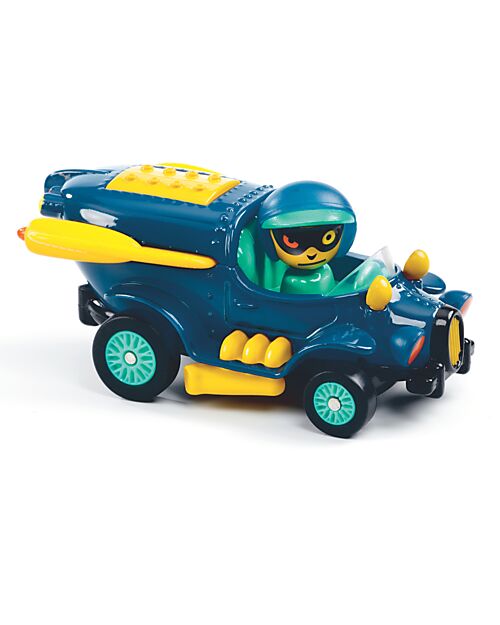 Djeco Macchinina 'Navy Flying' - Auto Giocattolo con Ali e Sospensioni Macchine e Trenini  in Legno