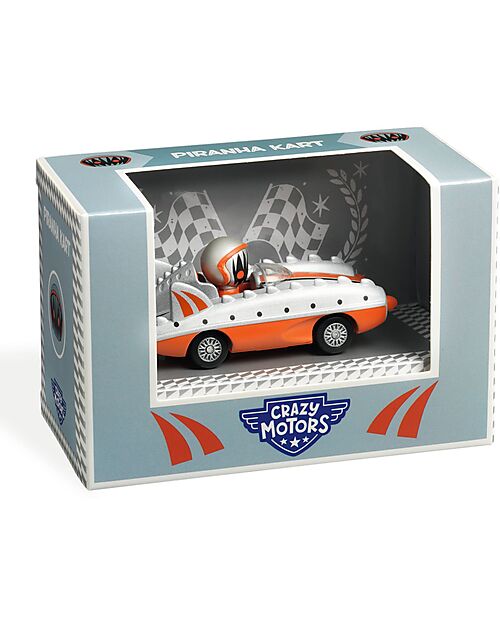 Djeco Macchinina Piranha Kart - Crazy Motors - in Metallo Macchine e Trenini  in Legno