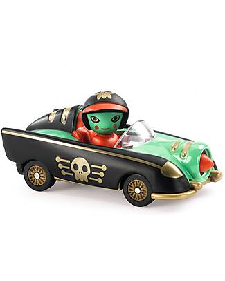 Djeco Macchinina Pirate Wheels - Crazy Motors - in Metallo Macchine e Trenini  in Legno