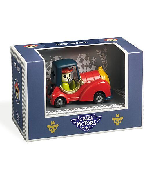 Djeco Macchinina Red Skull - Crazy Motors - in Metallo Macchine e Trenini  in Legno