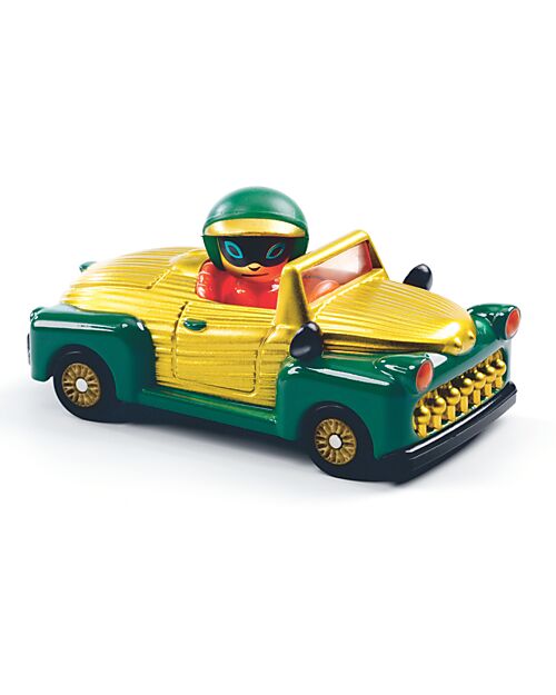 Djeco Macchinina 'Royal Scarab' - Auto Giocattolo Dorata con Sospensioni Macchine e Trenini  in Legno