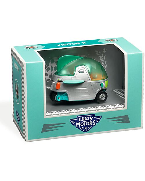 Djeco Macchinina Visitor X - Crazy Motors - in Metallo Macchine e Trenini  in Legno