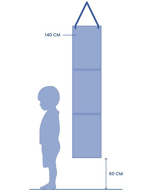 Djeco Misuratore d'altezza per Bambini - Spazio - Fino a 1,40 m Decorazioni da Parete