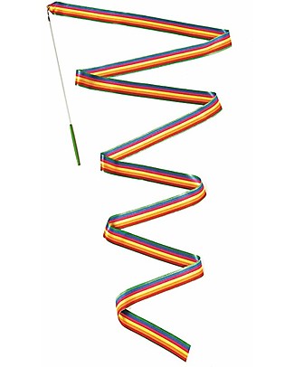 Djeco Nastro da Ginnastica Arcobaleno Jolyruban - Lungo 4 metri! Giochi all'Aperto