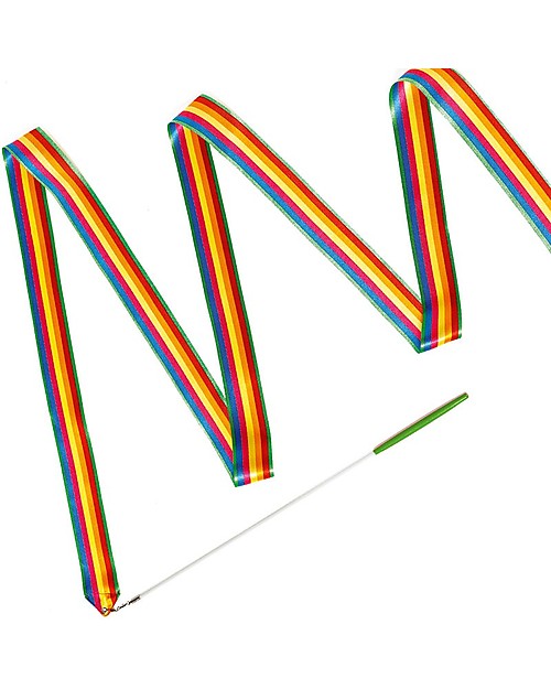 Djeco Nastro da Ginnastica Arcobaleno Jolyruban - Lungo 4 metri! Giochi da Esterno_