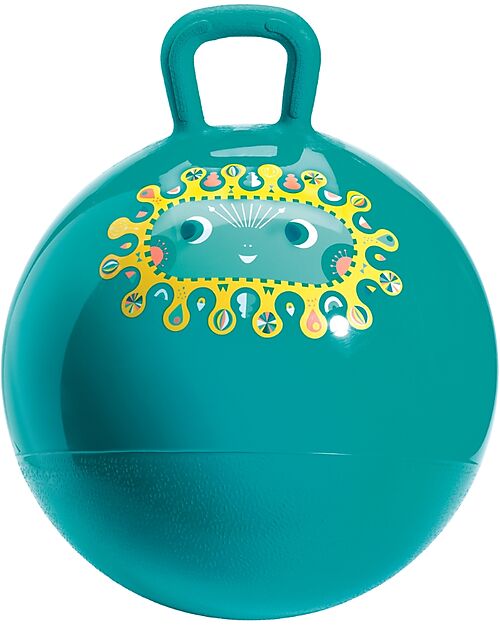 Djeco Palla Rimbalzante Jumpo Diego - Verde - Stimola il Senso dell'Equilibrio Giochi da Esterno_