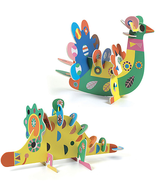 Djeco Puzzle 3D - Buffi Animali da assemblare! Puzzle