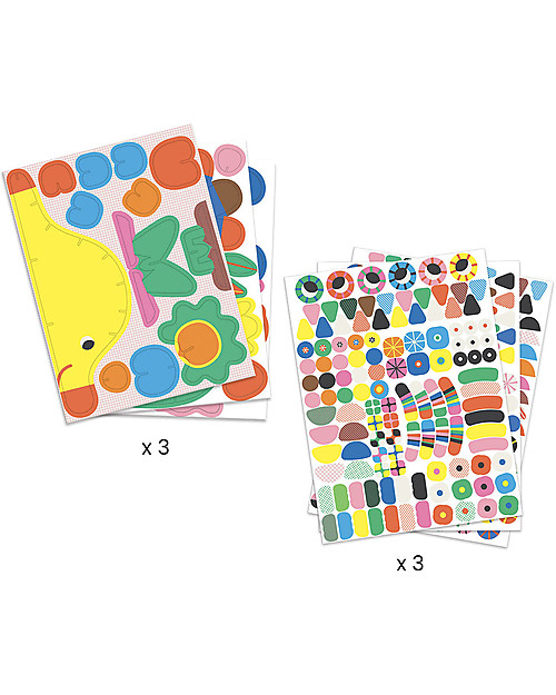 Djeco Puzzle 3D - Buffi Animali da assemblare! Puzzle