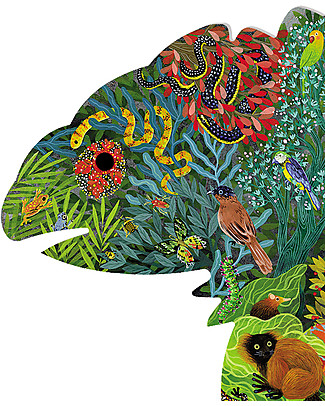 Djeco Puzzle Arte: Camaleonte - 150 pezzi Giochi Montessoriani