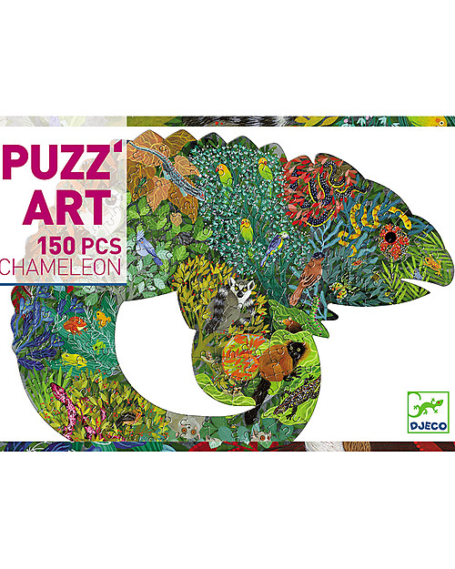 Djeco Puzzle Arte: Camaleonte - 150 pezzi Puzzle