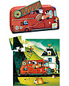 Djeco Puzzle Camion dei Pompieri - 16 Pezzi - Scatola Sagomata Puzzle