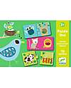 Djeco Puzzle Duo Animali e il loro Habitat - 10 puzzle - 2+anni Puzzle