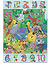 Djeco Puzzle Gigante: Giungla da 1 a 10 - 54 Pezzi Puzzle
