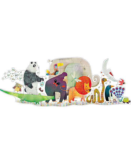 Djeco Puzzle Gigante: La Parata degli Animali - 36 pezzi Puzzle