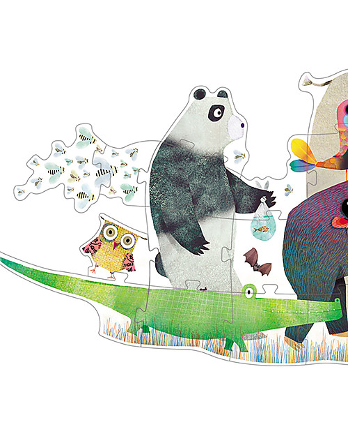 Djeco Puzzle Gigante: La Parata degli Animali - 36 pezzi Puzzle