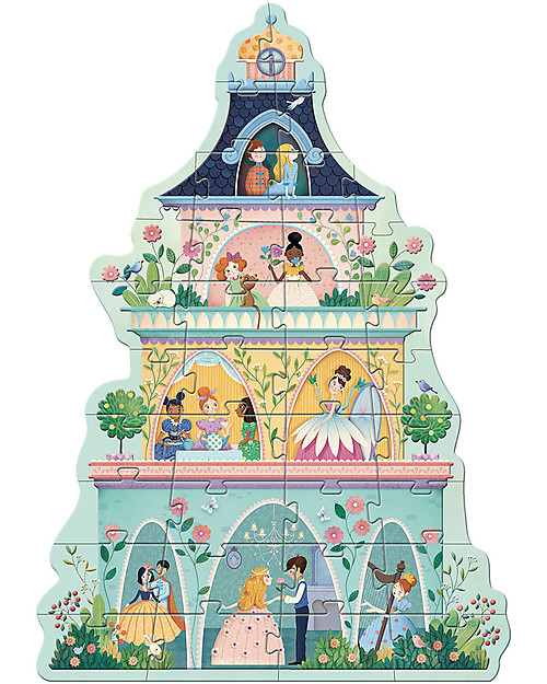 Djeco Puzzle Gigante: la Torre della Principessa - 36 Pezzi Puzzle