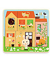 Djeco Puzzle in Legno a 3 Livelli - La Casa del Coniglio Puzzle