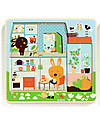 Djeco Puzzle in Legno a 3 Livelli - La Casa del Coniglio Puzzle