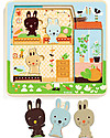 Djeco Puzzle in Legno a 3 Livelli - La Casa del Coniglio Puzzle