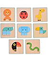 Djeco Puzzle in Legno Nave con Animali a Bordo - Base ad incastro unisex  (bambini)