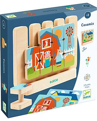Djeco Puzzle In Legno Verticale Casamix - 3+ Anni Puzzle