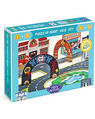 Djeco Puzzl'Up City - Puzzle da Pavimento - 33 pezzi - 3+ Anni Tappeti Gioco