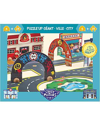 Djeco Puzzl'Up City - Puzzle da Pavimento - 33 pezzi - 3+ Anni Tappeti Gioco