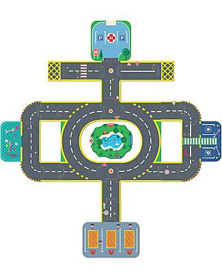 Djeco Puzzl'Up City - Puzzle da Pavimento - 33 pezzi - 3+ Anni Tappeti Gioco