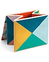 Djeco Scatola Richiudibile Portagiochi, Geometrie - Salvaspazio! Contenitori Porta Giochi