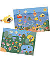 Djeco Set Adesivi Morbidi Riposizionabili - Summertime - Small Gifts For Little Ones - dai 3 anni Adesivi e Timbri