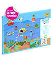 Djeco Set Adesivi Morbidi Riposizionabili - Summertime - Small Gifts For Little Ones - dai 3 anni Adesivi e Timbri