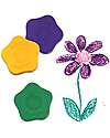 Djeco Set Creativo 12 Pastelli a Cera - Fiore - Forma Ergonomica Disegnare e Colorare