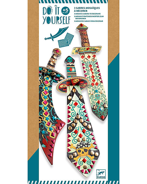 Djeco Set Gioco Creativo Like a Pirate - Decora le Spade! Giochi Creativi