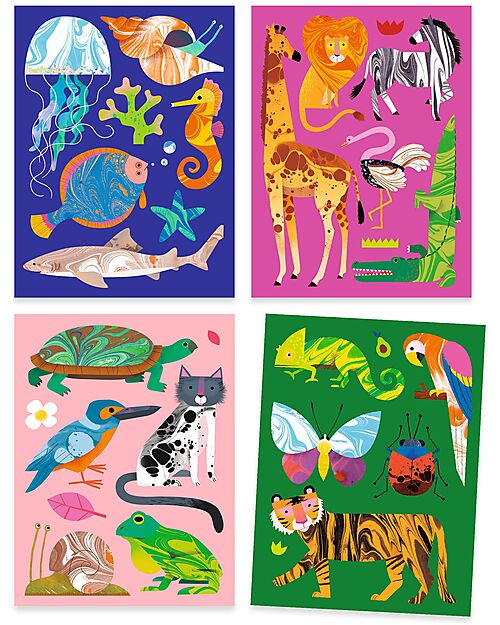 Djeco Set Gioco per Memorizzare e Decorare - con Inchiostri - Colorflu - dai 7 ai 12 anni Giochi Creativi