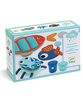 Djeco Set Pasta Da Modellare - My Sea Creatures Giochi Creativi