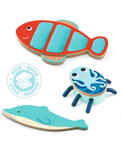 Djeco Set Pasta Da Modellare - My Sea Creatures Giochi Creativi