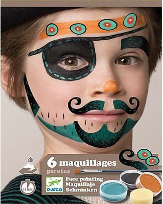 Djeco Set Truccabimbi per il viso - Pirata Tatuaggi