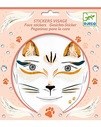 Djeco Tattoo per il viso - Animali, Gatto Tatuaggi
