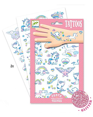 Djeco Tattoo, Unicorni - Dermatologicamente Testato Tatuaggi
