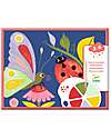 Djeco Tavolozza di pittura - Insetti e animaletti striscianti - Carta e Cartone Certficato - 3-6 Anni Disegnare e Colorare