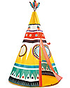 Djeco Tenda Colorata, Tipi - 110 x 164 cm Tende Gioco