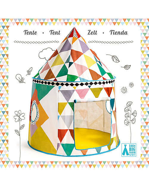 Djeco Tenda Multicolor, con Oblò - 106 x 130 cm Tende Gioco