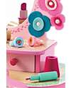 Djeco Toeletta Flora - Legno - 41x28,8x18,6cm - Include Accessori Far finta di