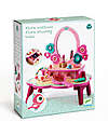 Djeco Toeletta Flora - Legno - 41x28,8x18,6cm - Include Accessori Far finta di